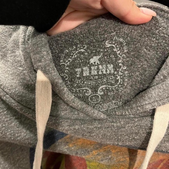 Trunk LTD David Bowie cropped raw edge hoodie with thumb holes
Gently worn - Picture 3 of 4